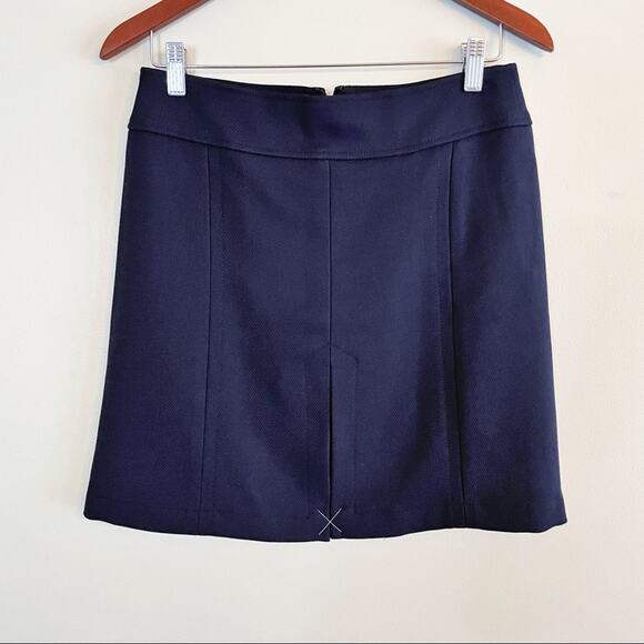 LOFT corduroy pencil 
skirt dark navy size 4 NEW - Picture 1 of 12